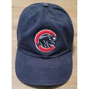 Chicago Cubs Authentic MLB Throwback Vintage Hat Cap Bear Cub Fitted Medium Navy